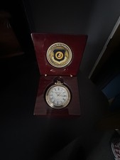 Bulova USAFE Saharan African Challenge Pocket Watch In Display Case