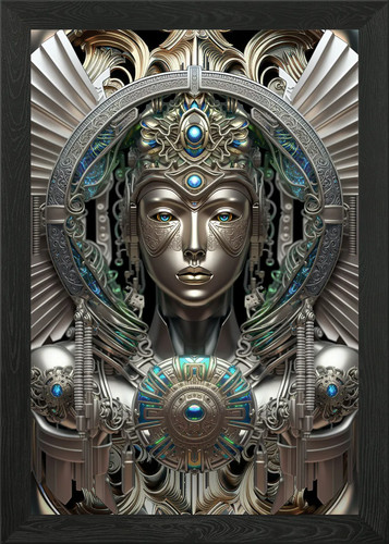 Art nouveau machine - art, framed