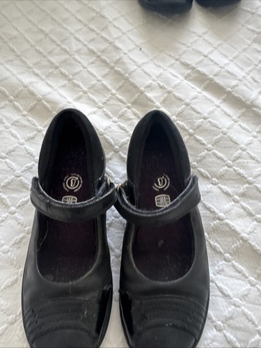 Clarks girls black leather - clarks,