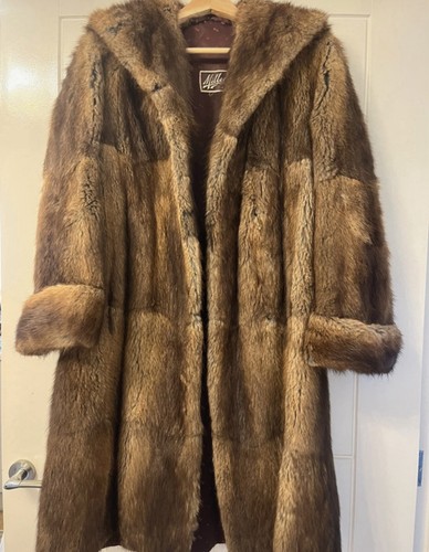 Fabulous musquash coat size - musquash, 10