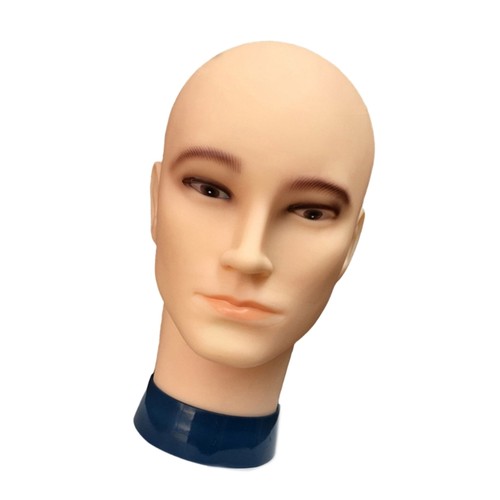 Male manikin wig head - male, bald