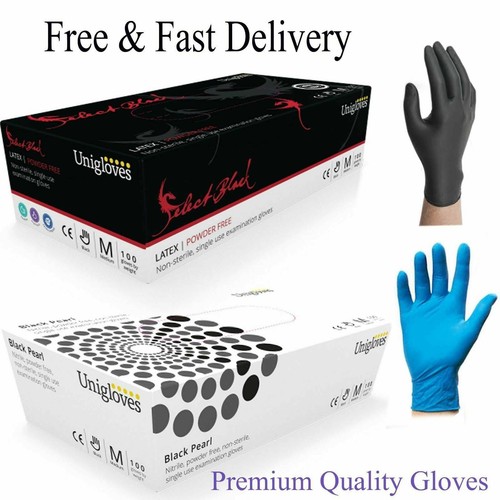 Black blue nitrile latex - &,