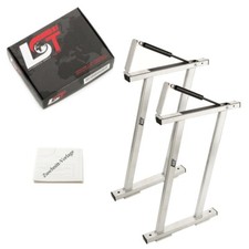 2x Mounting rails with hinge