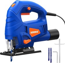 SORAKO 600W Corded Jigsaw for Wood & Metal | 800-3000SPM Electric Jigsaw...