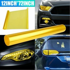 Yellow Tint Film Car Headlights Tail Lights Cover Car Vinyl Wrap 30cm X 180cm UK