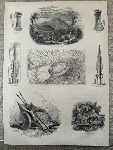 Antique print british - british, camp