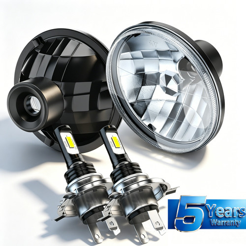 Pair 7inch round led - round,