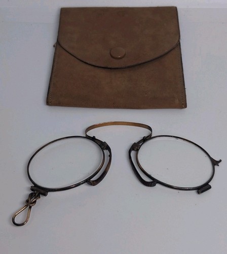 Antique prince nez folding eye - antique,