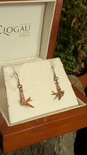 Clogau 9ct swallow earrings - clogau,