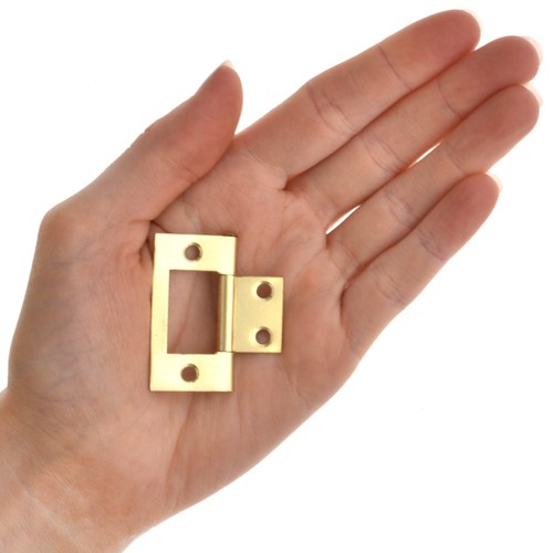 Flush hinges brass plated - hinges,