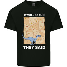 Indoor Rock Climbing Wall Funny Dinosaur T-Rex Kids T-Shirt Boys Girls