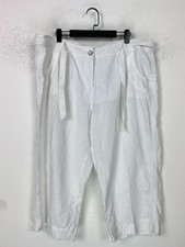 George White Linen Cropped