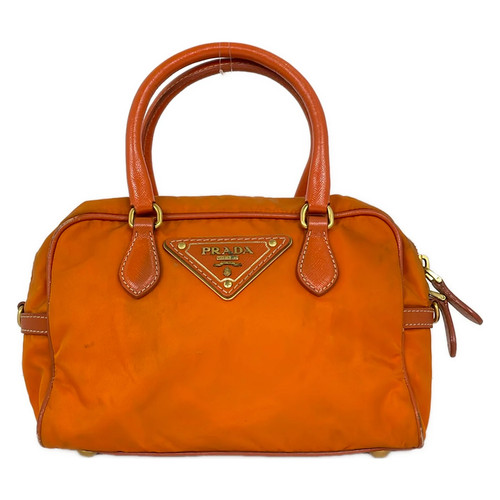 Prada orange nylon leather - orange,