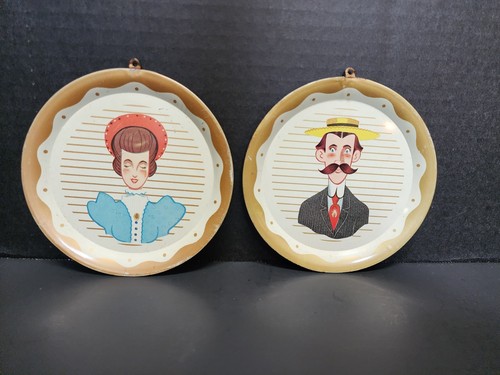 Vintage tin litho plates - tin, 1950s