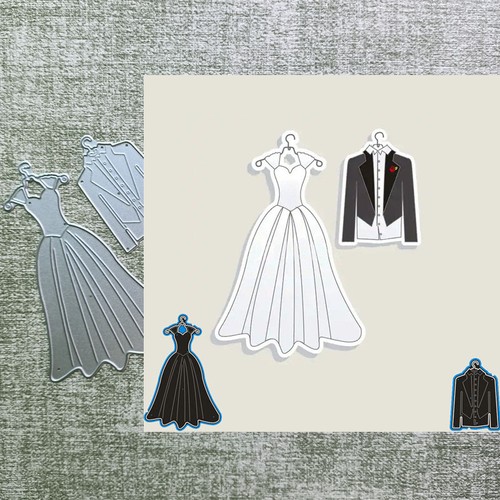 Dress suit metal cutting dies - dress,