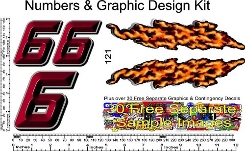 Vinyl decal 10th scale - r/c, 1/10th