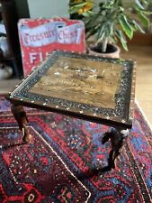 Antique 19th Century Anglo Indian Carved /Inlaid Rosewood Side Elephant Table