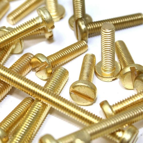Brass screws slotted pan - screws,