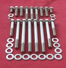 TRIUMPH STAG - timing cover/marker stainless steel hex head bolts - non air con