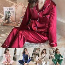 Women Ladies Silk Satin