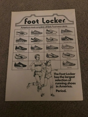 1978 nike running shoes poster - running,