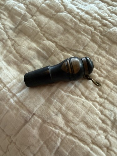 Antique treen whistle - antique,