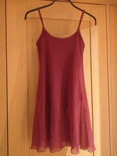 Lady or Girl's  Chiffon Ballet dance Dress Leotard Size S, burgundy by Plume
