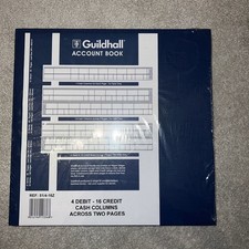 Guildhall Accounts Book 4 Debit 16 Credit Cash Columns Record Accounting Ledger