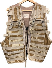 British Army Issue Desert Camo DPM MOLLE Tactical Load Carrying Vest Gulf