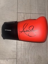 Authentic Anthony Joshua Signed Autographed Red Boxing Glove With COA