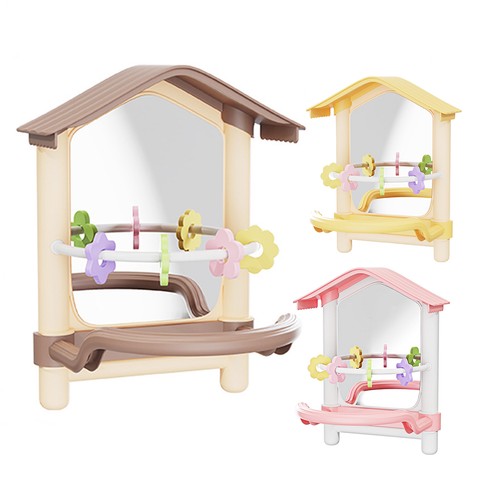 Bird parrot mirror toy - bird, swing
