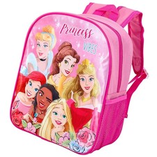 Disney Princess Rucksack Backpack School Bag Girls Kids Premium Pink Lunch Book