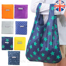 VDL Folding Shopping Bags Portable Reusable Grocery Totes Compact Easy Storage