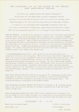 Searle Volkswagen Transporter Type 2 Carawagon c1968 UK Single Sheet Brochure