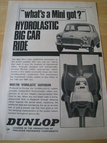 Mini hydrolastic suspension - mini,