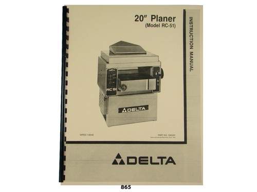 Delta planer model rc 51 - model, rc-51
