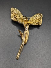 Art Deco Style Gold Tone Fairy