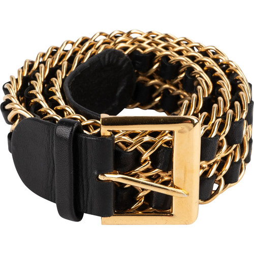 Chanel woven leather chain - woven,