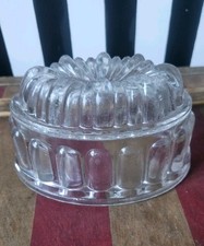 Antique Vintage Glass Jelly Mould Kitchenalia Collectable Retro Home Decoration