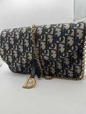 Dior Saddle Bag Pouch Blue