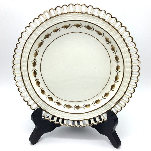 Antique reticulated creamware - antique,