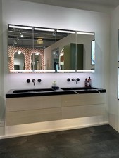 Dansani CalidriS 160cm Double Vanity Set White Oak + Silestone Basin RRP £15421