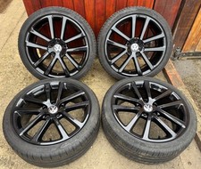 SET VW 18" CHARLESTON ALLOY WHEELS PIRELLI TYRES GOLF R GTD GTI GT TDI CADDY EOS