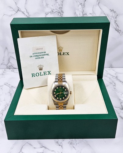 Gents steel gold rolex - &,