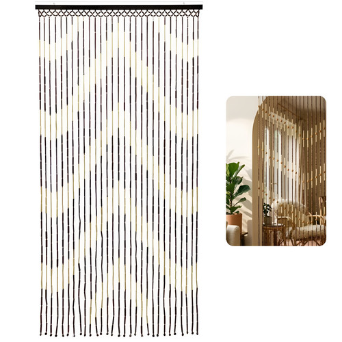 Bamboo beaded door - bamboo, curtain