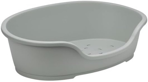 Plastic dog bed olive green - plastic,