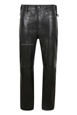 Men Leather Pants Waist Side