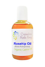 100% Pure Organic Rosehip Oil (Rosa Rubiginosa) Cold Pressed, Virgin, Unrefined