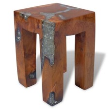 Stool Teak Resin 30x30x40