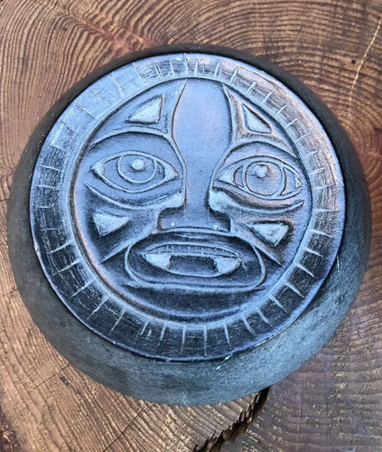 Vintage inuit stone carving - stone,